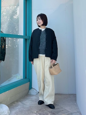 「FORK&SPOON（フォークアンドスプーン）のアイテム」を使った、くずみさん（レディース・159cm）の秋コーディネート