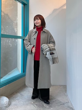 「アイテム（テーラードジャケット）」を使った、くずみさん（レディース・159cm・40代）の冬コーディネート