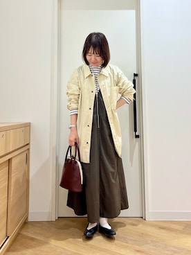 「URBAN RESEARCH DOORS（アーバンリサーチドアーズ）のアイテム（Tシャツ/カットソー）」を使った、くずみさん（レディース・159cm）の秋コーディネート