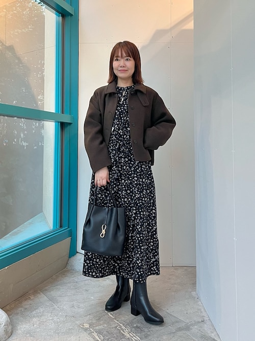 中綿ウールショートコート