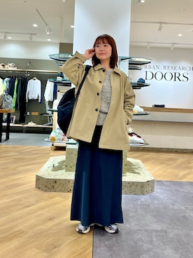 「URBAN RESEARCH DOORS(アーバンリサーチドアーズ)のアイテム(スニーカー)」を使った、くずみさん(レディース・159cm)の冬コーディネート