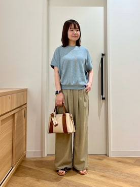 「帰省コーデ」｜くずみさん（レディース・159cm）の春コーディネート