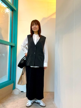「アイテム（エコバッグ/サブバッグ）」を使った、くずみさん（レディース・159cm）の夏コーディネート