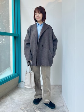 「アイテム（テーラードジャケット）」を使った、くずみさん（レディース・159cm・40代）の秋コーディネート