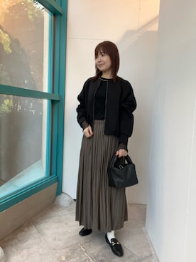 くずみさん（レディース・159cm・40代）の秋コーディネート