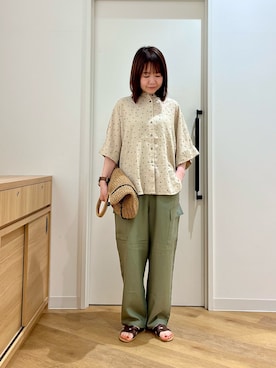「帰省コーデ」｜くずみさん（レディース・159cm）の春コーディネート