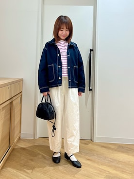 「CROWN（クラウン）のアイテム」を使った、くずみさん（レディース・159cm）の冬コーディネート