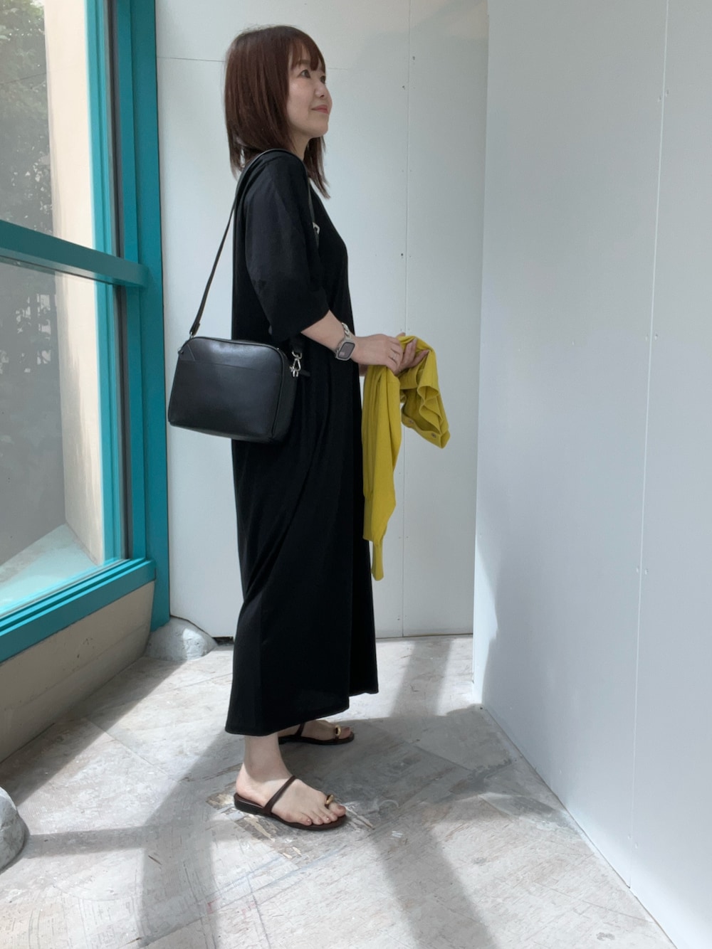 2サイズ展開』コクーンスリーブストレートワンピースを使った人気