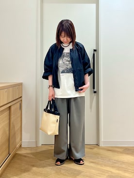 「URBAN RESEARCH DOORS（アーバンリサーチドアーズ）のアイテム（ブルゾン）」を使った、くずみさん（レディース・159cm）の春コーディネート