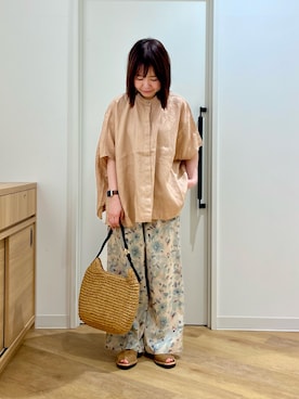 「帰省コーデ」｜くずみさん（レディース・159cm）の春コーディネート