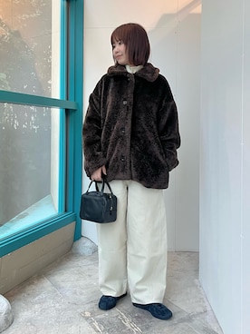 「アイテム（テーラードジャケット）」を使った、くずみさん（レディース・159cm・40代）の秋コーディネート