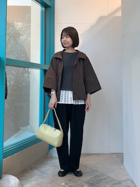 くずみさん（レディース・159cm・50代）の秋コーディネート