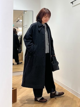 「アイテム（テーラードジャケット）」を使った、くずみさん（レディース・159cm・40代）の冬コーディネート