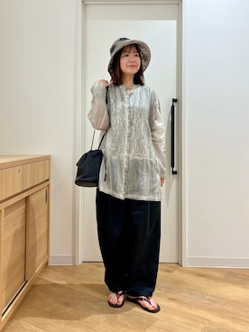 「帰省コーデ」｜くずみさん（レディース・159cm）の春コーディネート