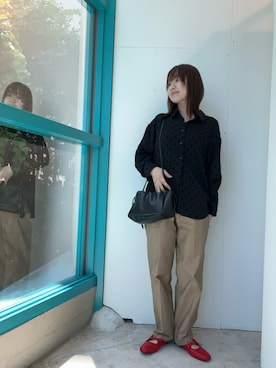 「アイテム（ネックレス）」を使った、くずみさん（レディース・159cm・40代）の夏コーディネート