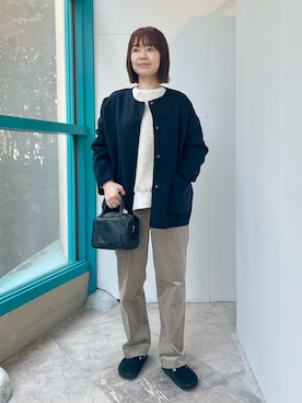 「アイテム（その他アウター）」を使った、くずみさん（レディース・159cm・40代）の秋コーディネート