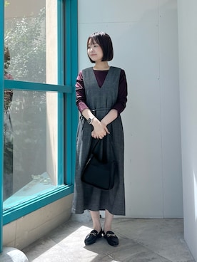 くずみさん（レディース・159cm・50代）の秋コーディネート
