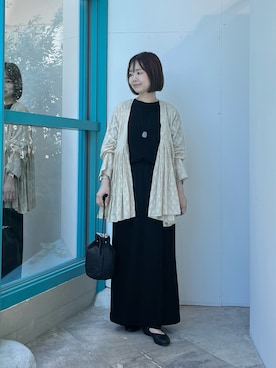 「かぐれ（カグレ）のアイテム（Tシャツ/カットソー）」を使った、くずみさん（レディース・159cm）の秋コーディネート