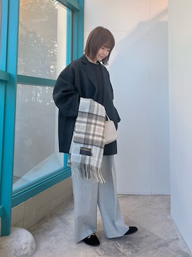 「アイテム（その他アウター）」を使った、くずみさん（レディース・159cm・40代）の秋コーディネート