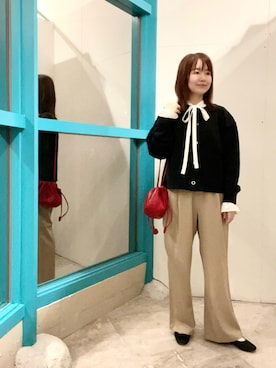くずみさん（骨格ウェーブ・レディース・159cm・40代）の秋コーディネート