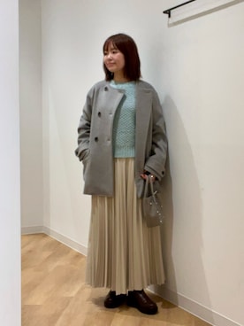 「アイテム（その他アウター）」を使った、くずみさん（レディース・159cm・40代）の冬コーディネート