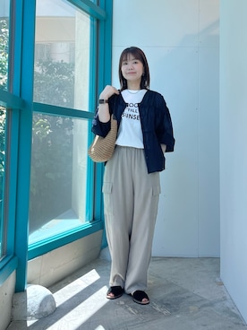 「帰省コーデ」｜くずみさん（レディース・159cm）の春コーディネート