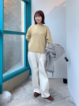 「アイテム（テーラードジャケット）」を使った、くずみさん（レディース・159cm・40代）の秋コーディネート