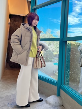 「アイテム（その他アウター）」を使った、くずみさん（レディース・159cm・40代）の冬コーディネート