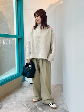 「アイテム（パンツ）」を使った、くずみさん（レディース・159cm・40代）の秋コーディネート