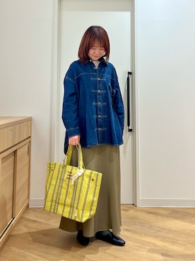 「beej（ビージ）のアイテム」を使った、くずみさん（レディース・159cm）の春コーディネート