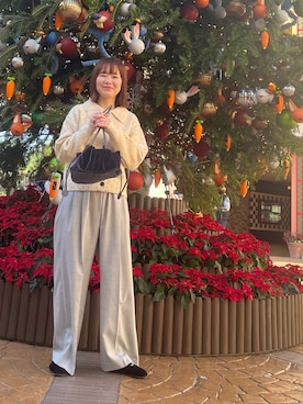 「アイテム（ニット/セーター）」を使った、くずみさん（レディース・159cm・40代）の秋コーディネート