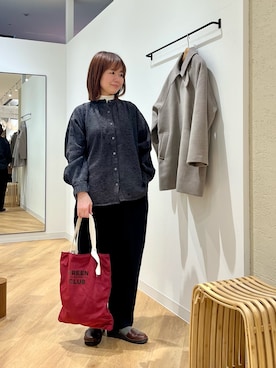 「beej（ビージ）のアイテム」を使った、くずみさん（レディース・159cm）の冬コーディネート