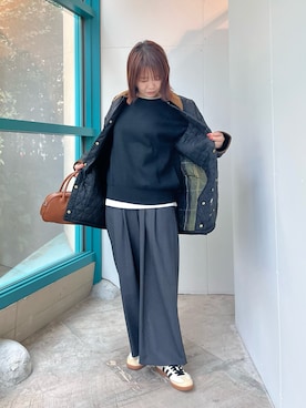 「アイテム（テーラードジャケット）」を使った、くずみさん（レディース・159cm・40代）の秋コーディネート