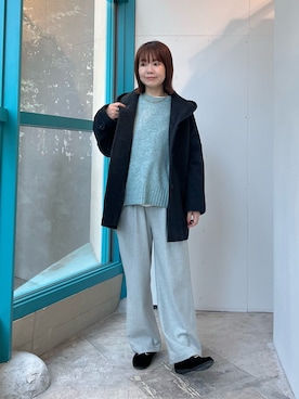 「アイテム（ネックレス）」を使った、くずみさん（レディース・159cm）の秋コーディネート