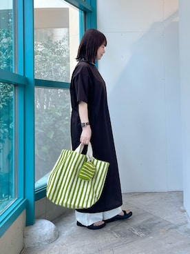 「EKAL（エカル）のアイテム」を使った、くずみさん（レディース・159cm）の春コーディネート