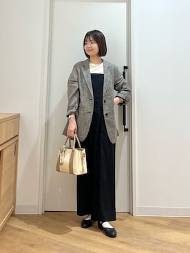 くずみさん（レディース・159cm・50代）の秋コーディネート