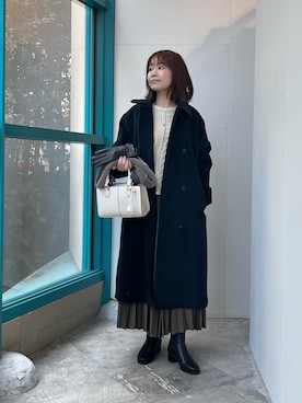 「アイテム（アクセサリー）」を使った、くずみさん（レディース・159cm・40代）の冬コーディネート