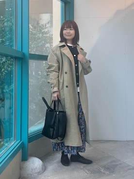 「かぐれ（カグレ）のアイテム」を使った、くずみさん（レディース・159cm）の春コーディネート