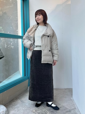 「アイテム（その他アウター）」を使った、くずみさん（レディース・159cm・40代）の秋コーディネート