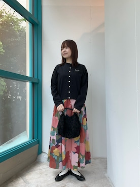 「アイテム（スカート）」を使った、くずみさん（レディース・159cm・40代）の夏コーディネート
