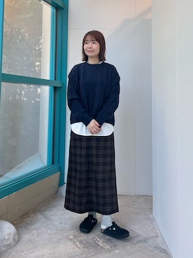 「アイテム（シューズ）」を使った、くずみさん（レディース・159cm・40代）の秋コーディネート