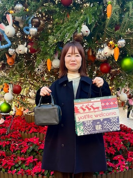 「URBAN RESEARCH DOORS（アーバンリサーチドアーズ）のソフトテレコタートルプルオーバー（Tシャツ/カットソー）」を使った、くずみさん（レディース・159cm）の冬コーディネート