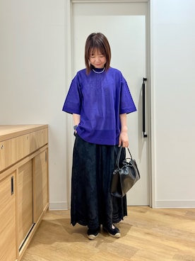 「かぐれ（カグレ）のアイテム」を使った、くずみさん（レディース・159cm）の春コーディネート