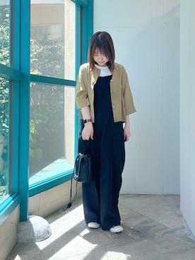 「かぐれ（カグレ）のアイテム」を使った、くずみさん（レディース・159cm）の春コーディネート