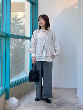 「URBAN RESEARCH DOORS（アーバンリサーチドアーズ）のアイテム（ブルゾン）」を使った、くずみさん（レディース・159cm）の春コーディネート