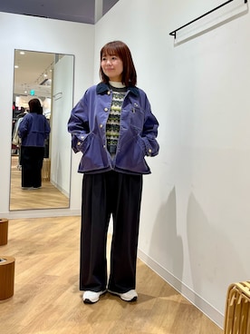 「URBAN RESEARCH DOORS(アーバンリサーチドアーズ)のアイテム(スニーカー)」を使った、くずみさん(レディース・159cm)の冬コーディネート