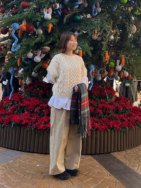 「アイテム（シャツ/ブラウス）」を使った、くずみさん（レディース・159cm・40代）の秋コーディネート