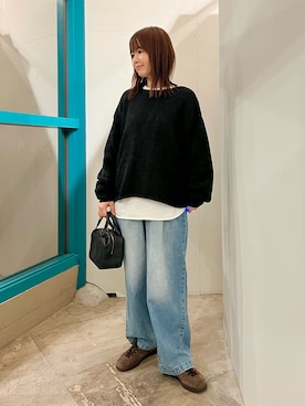 「アイテム（シューズ）」を使った、くずみさん（レディース・159cm・40代）の秋コーディネート