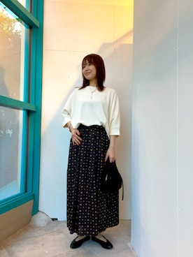 「アイテム（パンプス）」を使った、くずみさん（レディース・159cm・40代）の夏コーディネート