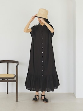 「スローブイエナ」｜「アイテム（ワンピース/ドレス）」を使った、ryokaさん（レディース・163cm）の春コーディネート